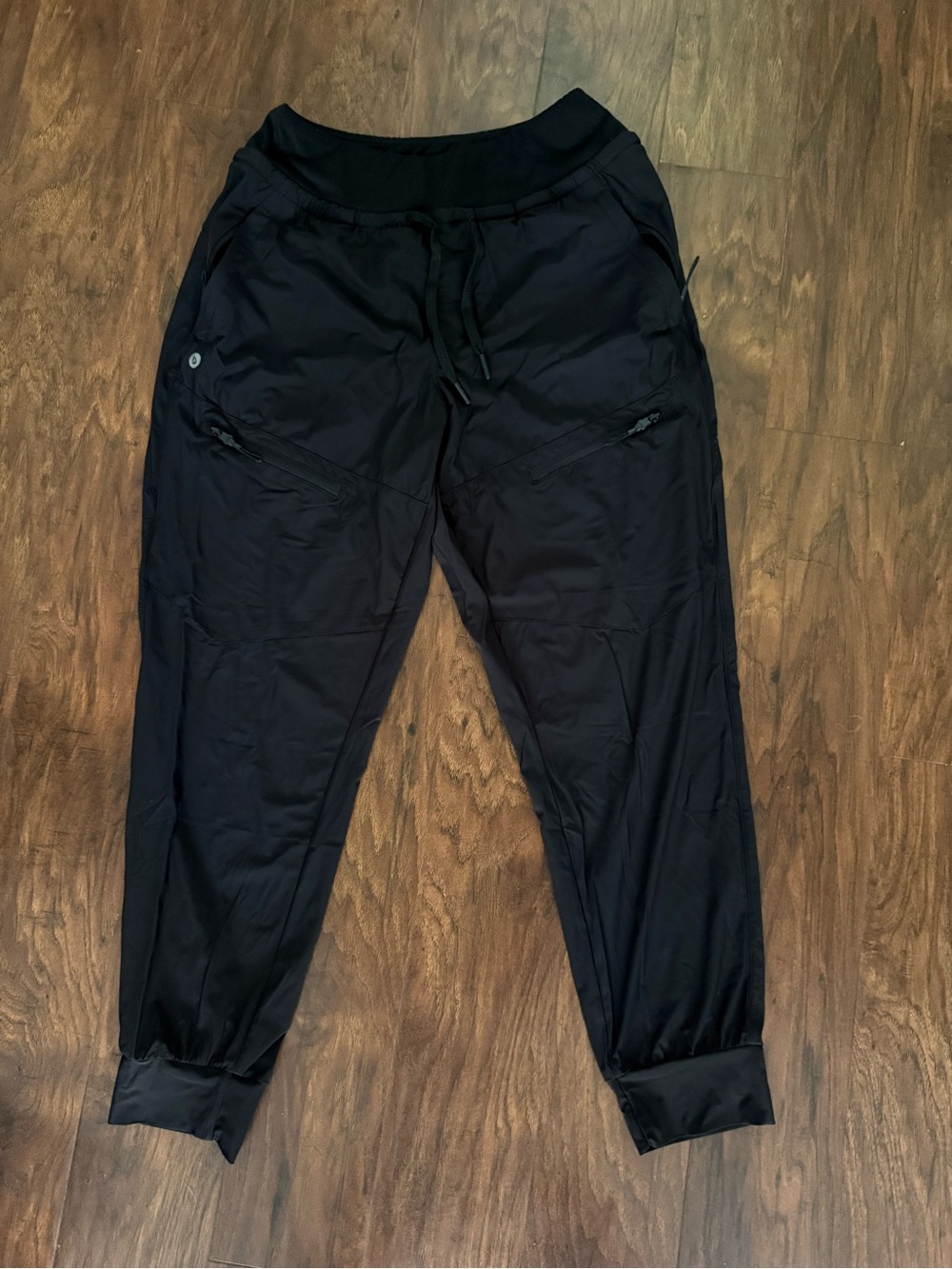 Baleaf Black Athletic Jogger Sweatpants with Zippered Pockets